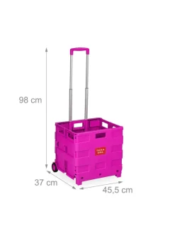 Einkaufstrolley in Pink