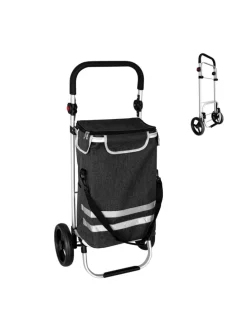 Einkaufstrolley in Schwarz - 45 l