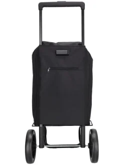 Einkaufstrolley in Schwarz - (B)43 x (H)100 x (T)40 cm