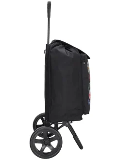 Einkaufstrolley in Schwarz - (B)43 x (H)100 x (T)40 cm