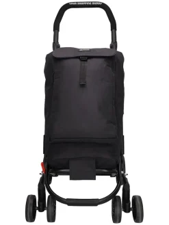 Einkaufstrolley in Schwarz - (B)60 x (H)113 x (T)40 cm