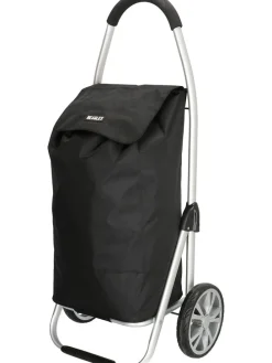 Einkaufstrolley in Schwarz - (B)30 x (H)58 x (T)24 cm