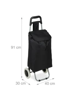 Einkaufstrolley in Schwarz