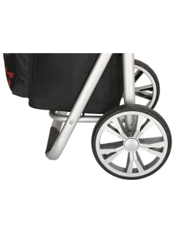 Einkaufstrolley in Schwarz - (B)41 x (H)100 x (T)36 cm