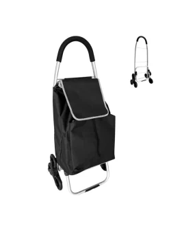 Einkaufstrolley in Schwarz - 45 l