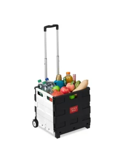 Einkaufstrolley in Schwarz/ Grau