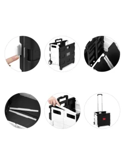 Einkaufstrolley in Schwarz/ Grau