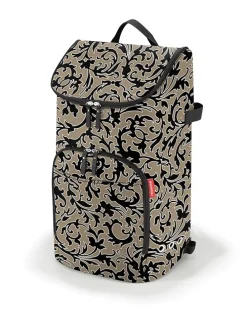 Einkaufstrolley-Tasche in Beige/ Schwarz - (B)34 x (H)60 x (T)24 cm
