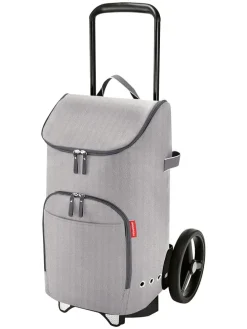 Einkaufstrolleytasche in Grau - (B)34 x (H)60 x (T)24 cm