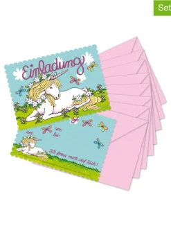 Einladungs-Set "Einhorn" in Mint
