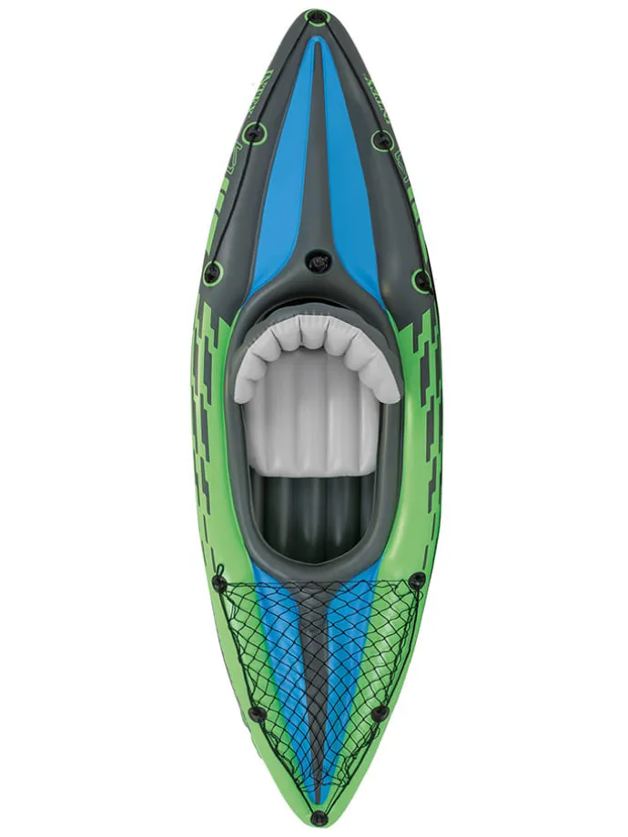 Ein-Personen-Kajak in Blau/ Grün - (B)274 x (H)33 x (T)76 cm