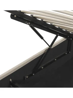 Einzelbett DINAN in Beige - (W) 99 x (H) 31 x (L) 214 cm