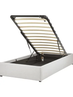 Einzelbett DINAN in Grau - (W) 97 x (H) 31 x (L) 214 cm