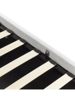 Einzelbett DINAN in Grau - (W) 97 x (H) 31 x (L) 214 cm