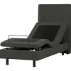 Einzelbett DUKE II in Grau/Schwarz - (W) 80 x (H) 120 x (L) 216 cm