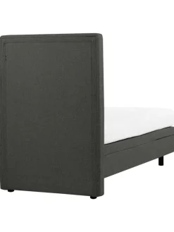 Einzelbett DUKE II in Grau/Schwarz - (W) 80 x (H) 120 x (L) 216 cm