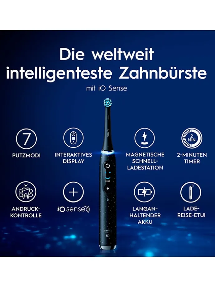 Elektr. Zahnbürste "iO Series 10" in Schwarz