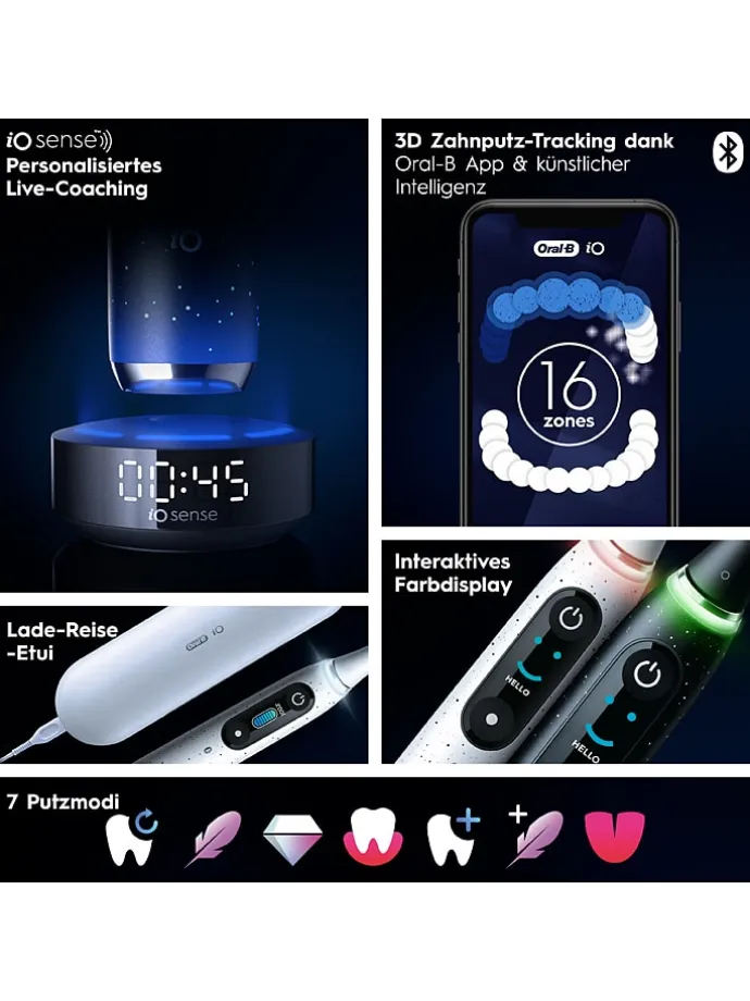Elektr. Zahnbürste "iO Series 10" in Schwarz