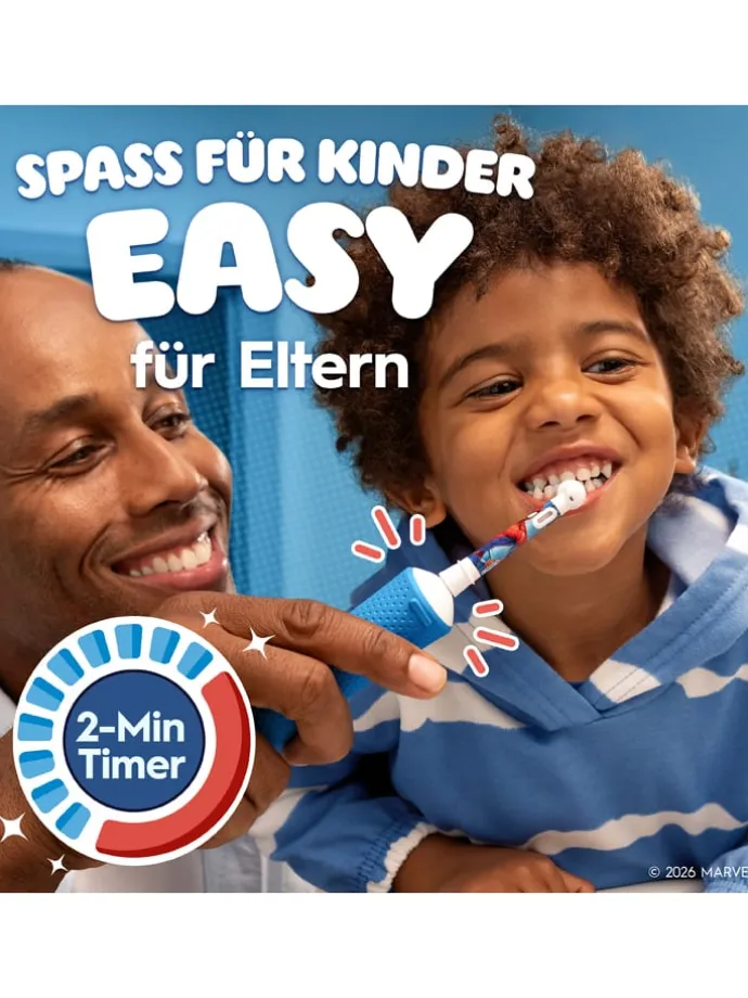 Elektr. Zahnbürste "Vitality Pro 103 Spiderman" in Blau