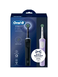 Elektr. Zahnbürste "Vitality Pro + 2. Handstück" +20 Bürsten "Pro - CrossAction"