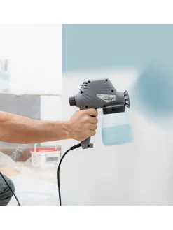 Elektrische Farbspritzpistole Grau/ Weiß