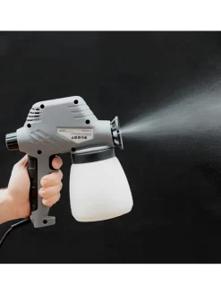 Elektrische Farbspritzpistole Grau/ Weiß