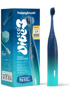 Elektrische Zahnbürste "Eco V3 Aurora" in Dunkelblau/ Türkis