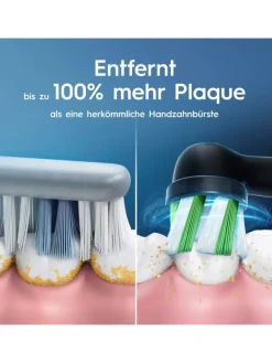 Elektrische Zahnbürste "Vitality Pro + 2. Handstück" in Schwarz/Lila