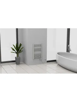 Elektrischer Badheizkörper in Weiß - (B)50 x (H)80 cm