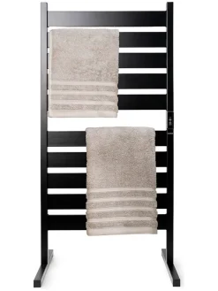 Elektrischer Handtuchwärmer in Schwarz
