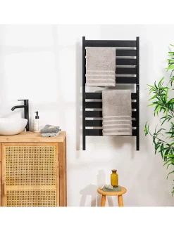 Elektrischer Handtuchwärmer in Schwarz