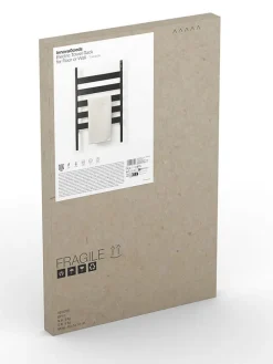 Elektrischer Handtuchwärmer in Schwarz - (B)50 x (H)80 cm