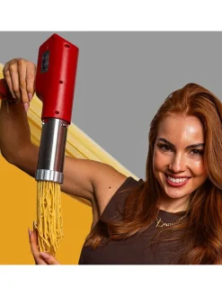 Elektrischer Pasta-Maker in Rot - (B)30,5 x (H)23,4 x (T)6,5 cm