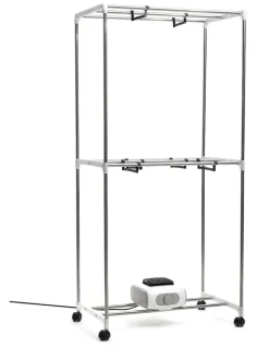 Elektrischer Wäschetrockner in Blau - (B)70 x (H)150 x (T)45 cm