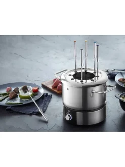 Elektro-Edelstahl-Fondue 