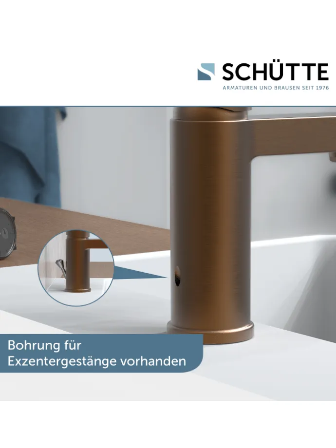 ELEPHANT Waschtischarmatur, Kupfer matt