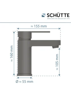 ELEPHANT Waschtischarmatur, Anthrazit matt