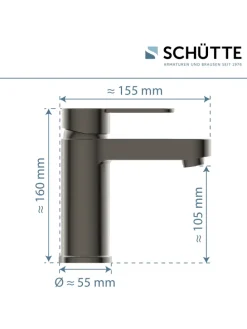 ELEPHANT Waschtischarmatur, Graphit matt