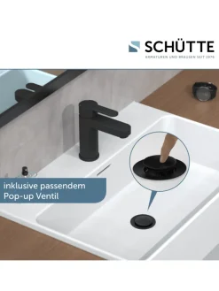 ELEPHANT Waschtischarmatur, Schwarz matt