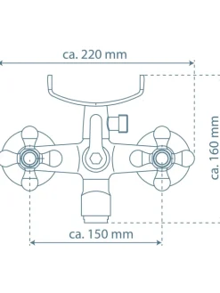 ELK Wannenfüllarmatur, Chrom