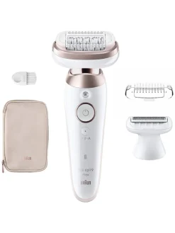 Epilierer "Silk-épil 9-030 3D" in Weiß/ Rosa