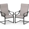 2er Set Gartenstühle in Grau