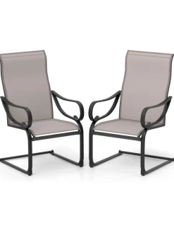 2er Set Gartenstühle in Grau