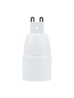 4er Set Lampenadapter E40 auf E27 in WEISS