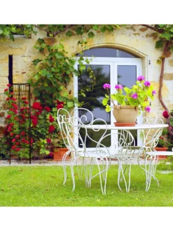 3er Set Rankgitter in Schwarz - (H)122 cm