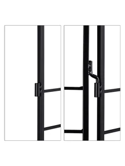 3er Set Rankgitter in Schwarz - (H)122 cm