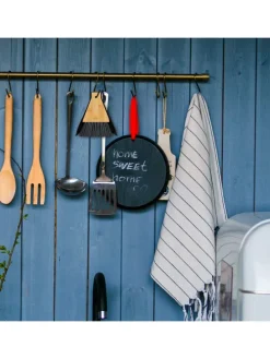 2er Set: Tischkehrset in Natur/ Schwarz