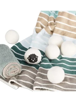 6er Set: Trocknerbälle in Weiß