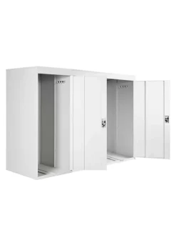 3er-Fahrradgarage H66, Hellgrau