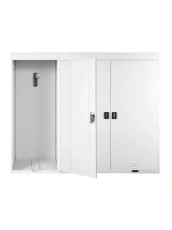 3er-Fahrradgarage H66, Hellgrau